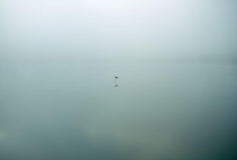 Free Image of Bus Traveling Through Foggy Sky 