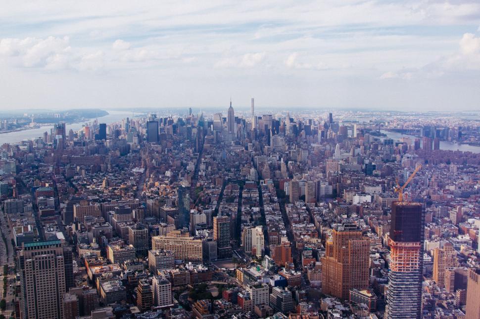 Free Image of Aerial View of a City With Tall Buildings 