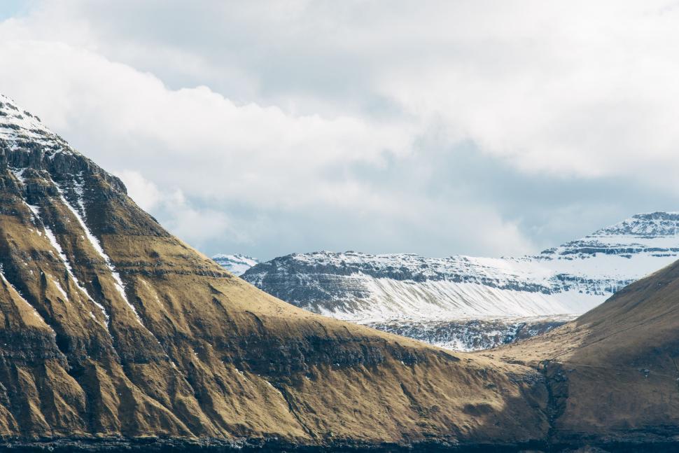 Free Image of Majestic Mountain Covered in Snow 