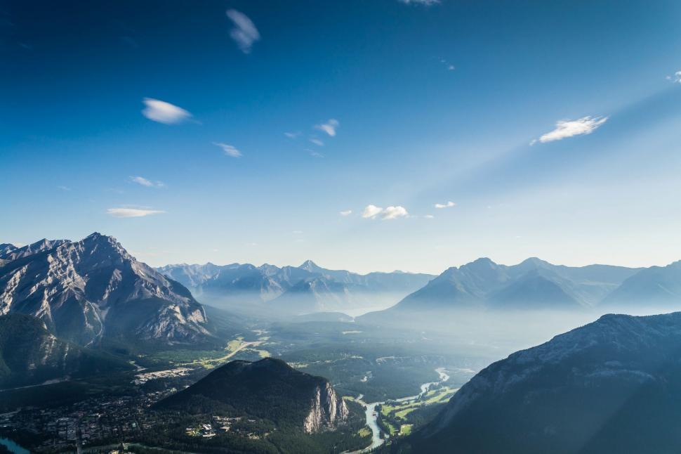 Free Image of Aerial View of a Mountain Range 