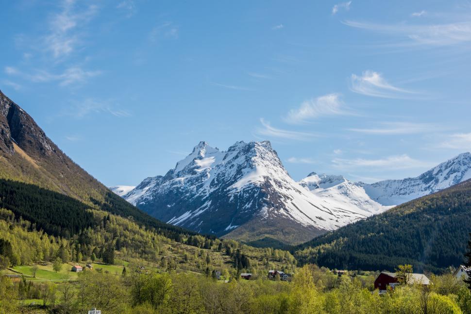 Free Image of Majestic Mountain Range in the Alps 