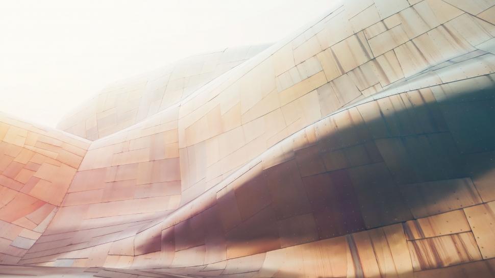 Free Image of Blurry Building With Sky in Background 