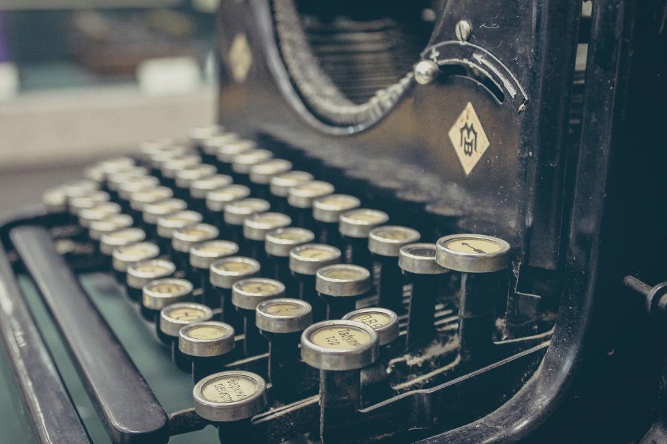 Free Image of Close Up of an Old Fashioned Typewriter 
