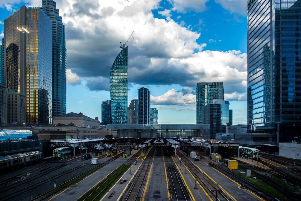 Free Image of Urban Train Station in the City 