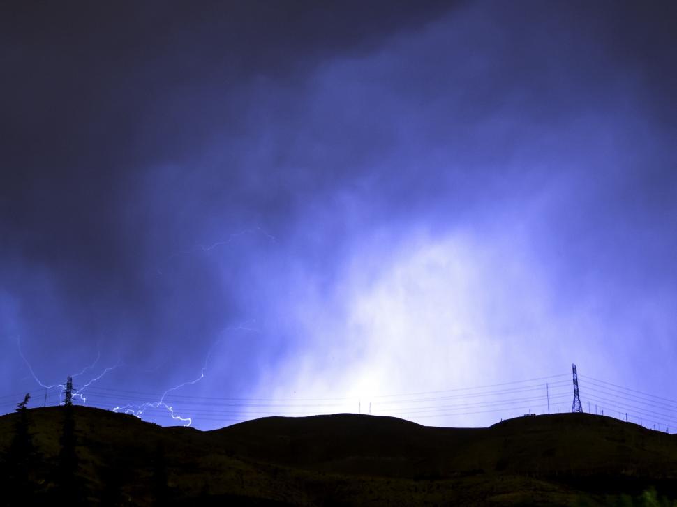 Free Image of Dark Blue Sky With Few Clouds 