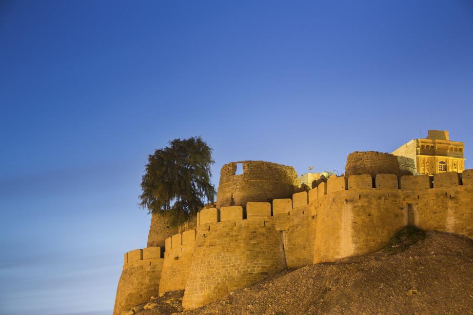 Free Image of Majestic Castle Overlooking Hilltop 