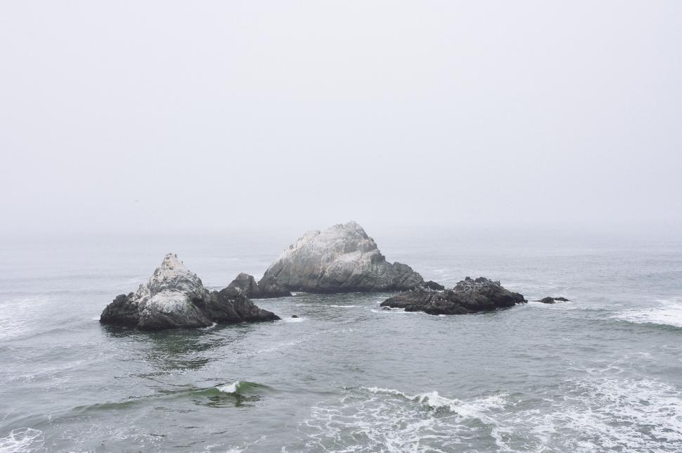 Free Image of Rocks in the Water 