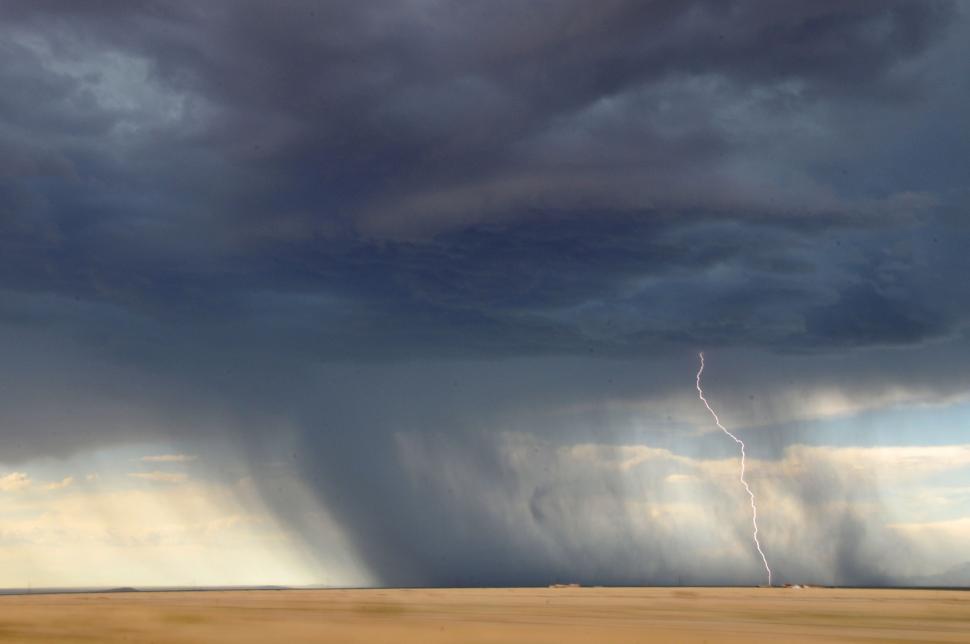 Free Image of Approaching Storm Over Field 