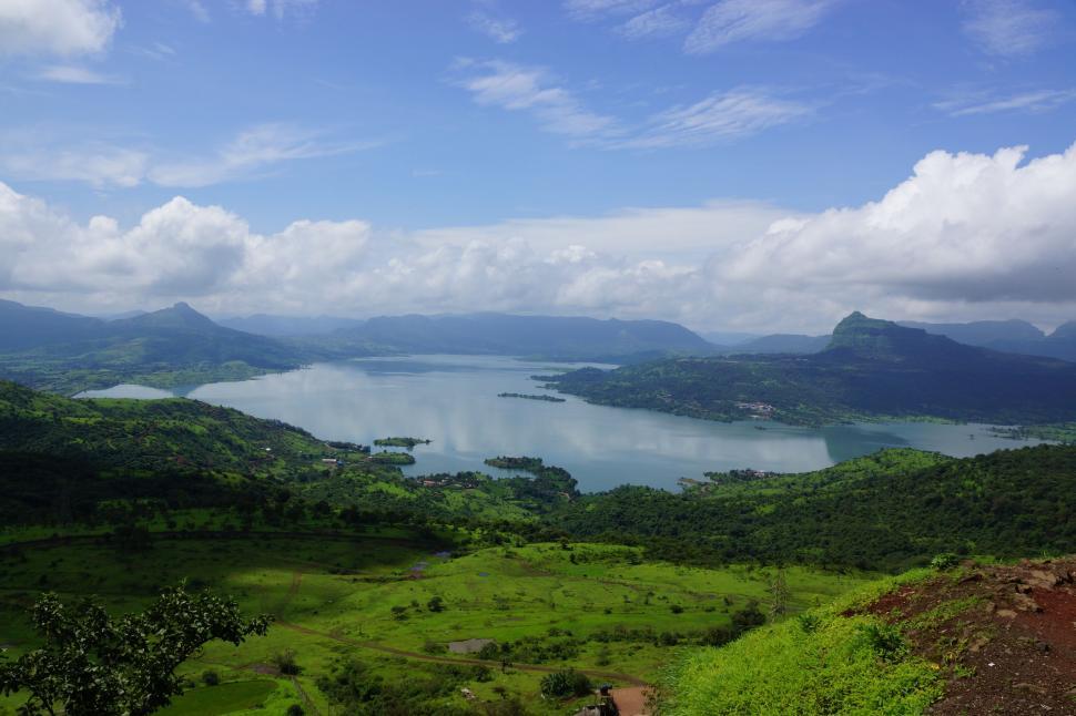 Free Image of Majestic View of a Vast Water Body 