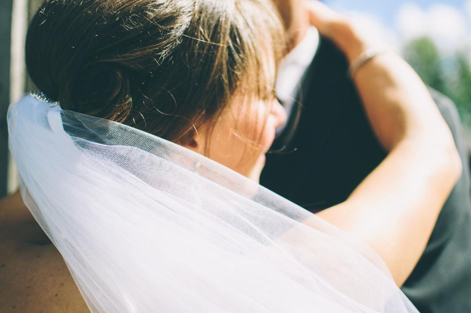 Free Image of Person Wearing Veil Close-Up 