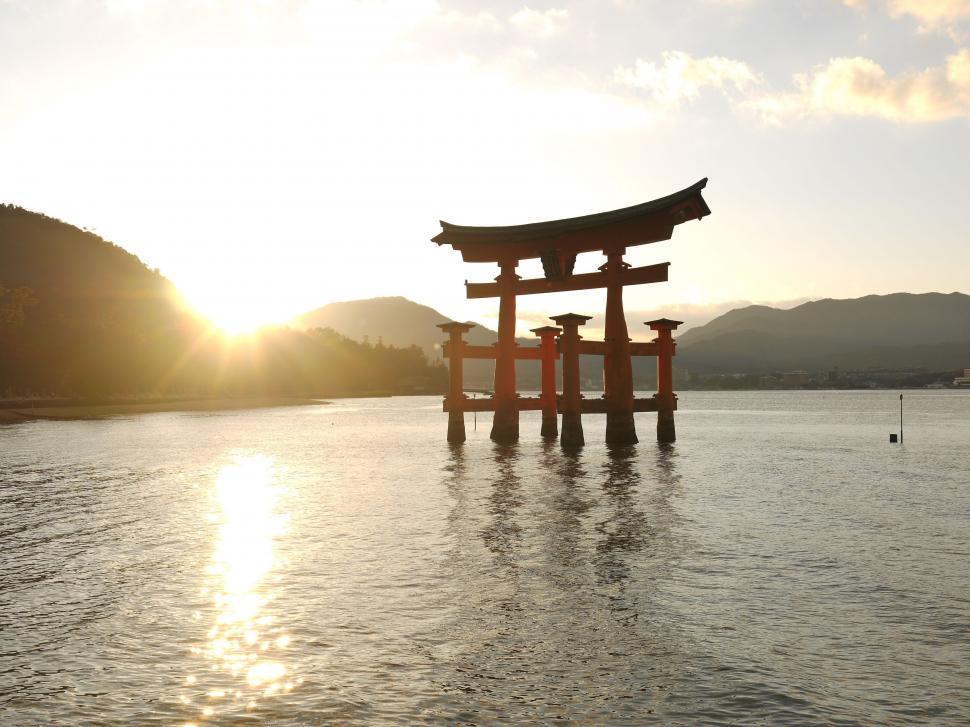 Free Image of Structure in the Middle of Large Body of Water 