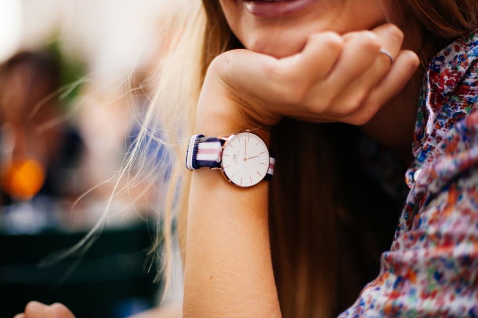 Free Image of Close Up of Person Wearing Watch 