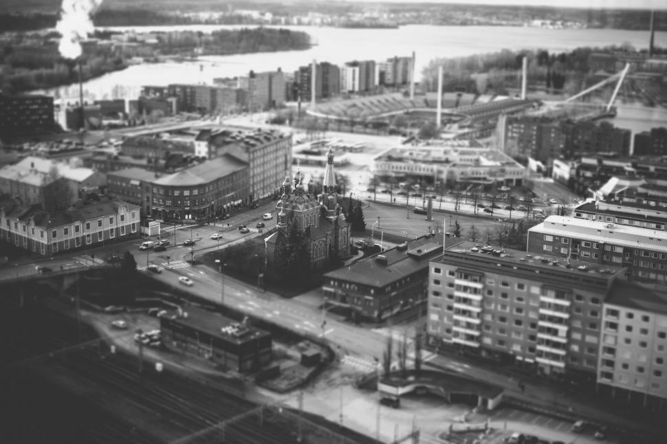 Free Image of Urban Architecture in Black and White 