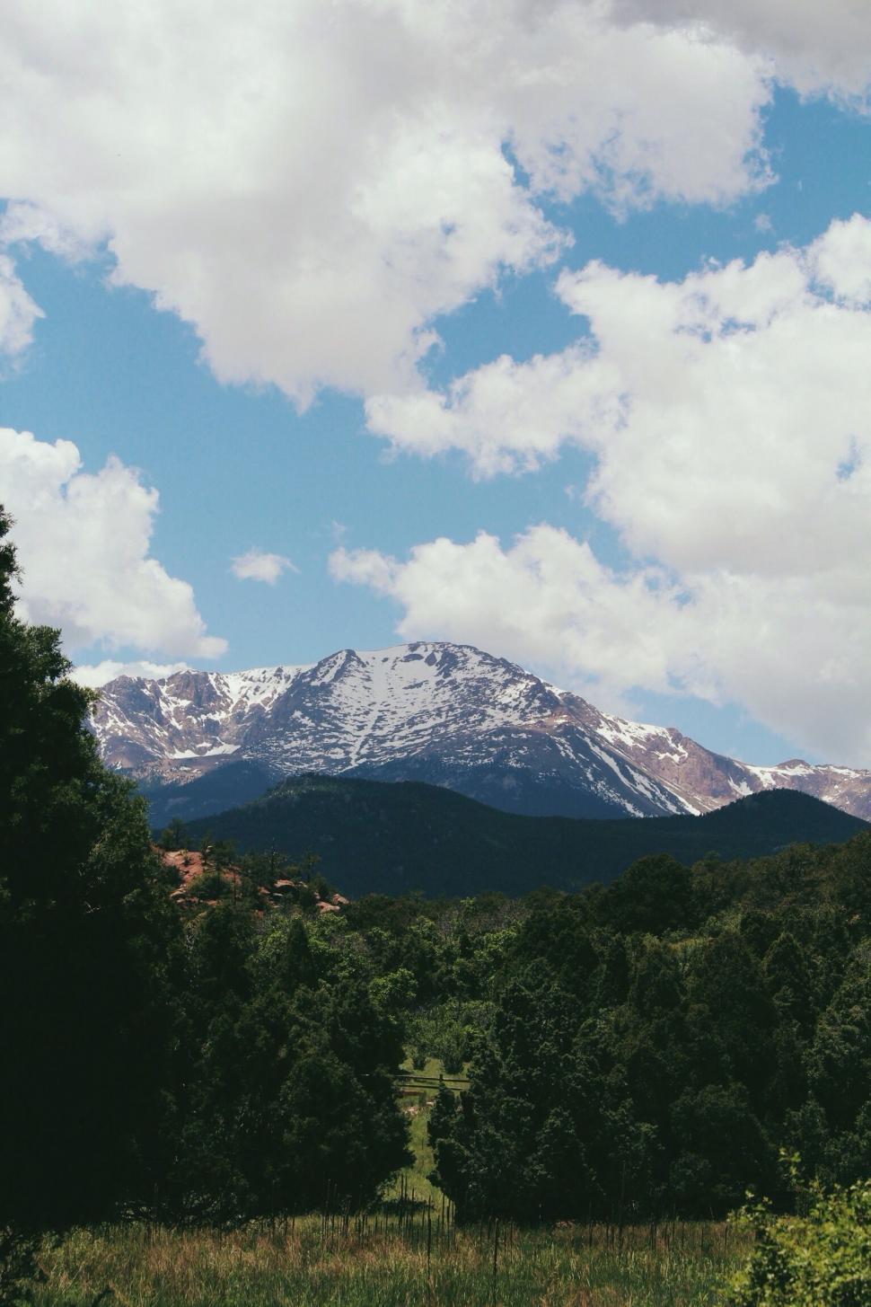 Free Image of Majestic View of a Distant Mountain Range 