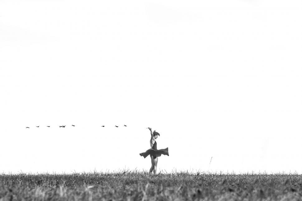 Free Image of Person Flying Kite in Field 