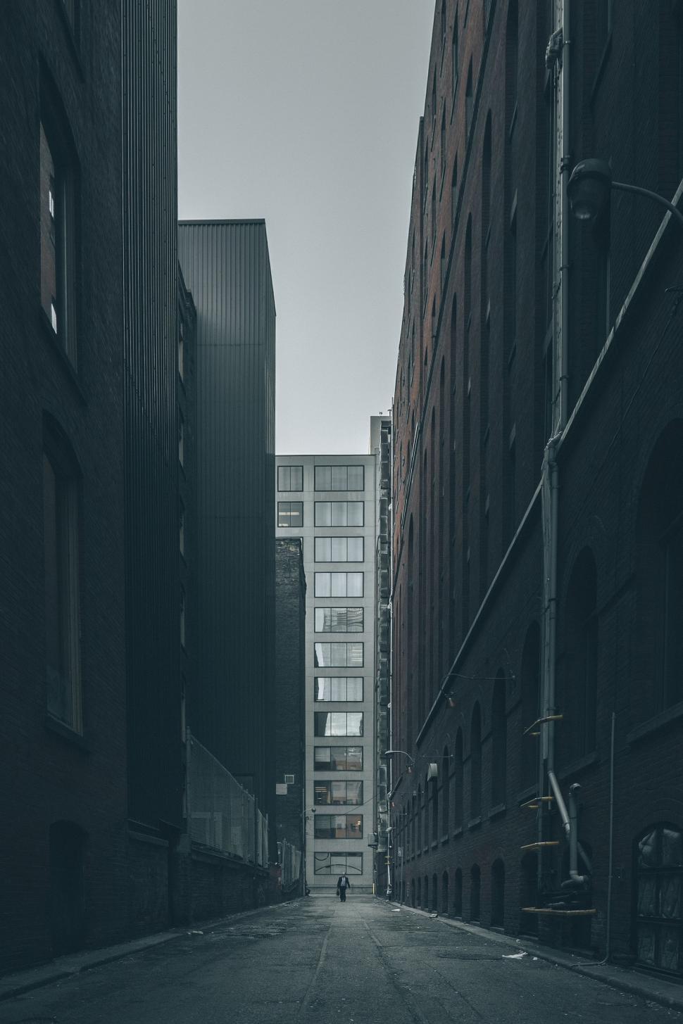 Free Image of Bustling City Street in Black and White 