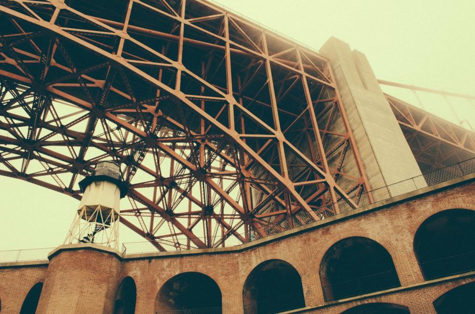 Free Image of Tall Metal Structure With Clock 