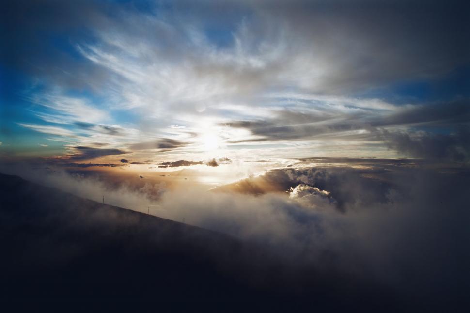 Free Image of Sky and Clouds Viewed From a Plane 