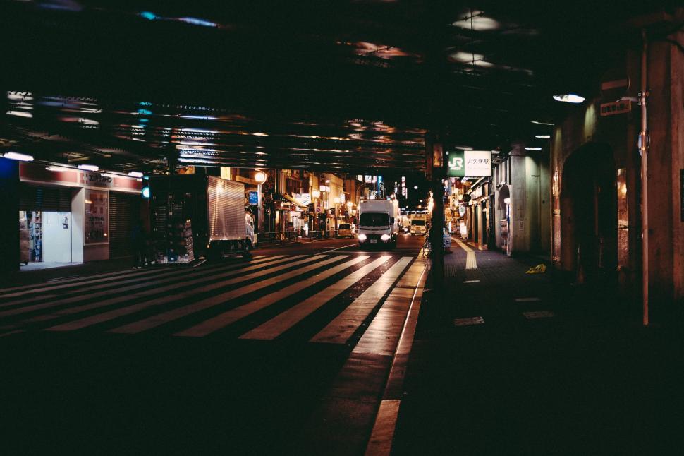 Free Image of Train Station With Train on Tracks 