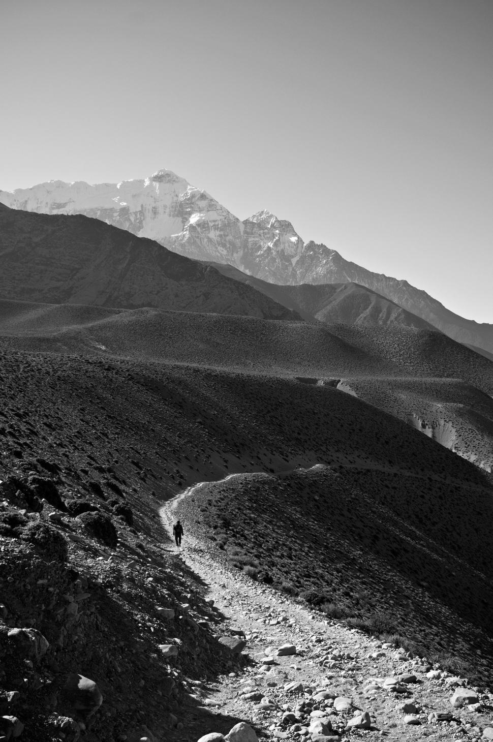 Free Image of Person Walking on Trail 