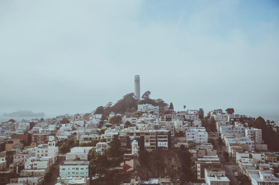 Free Image of A Panoramic View of a Cityscape From a High Vantage Point 