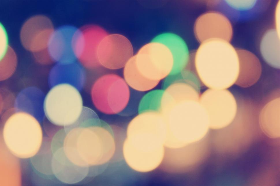 Free Image of Blurry Photo of a Bunch of Lights 
