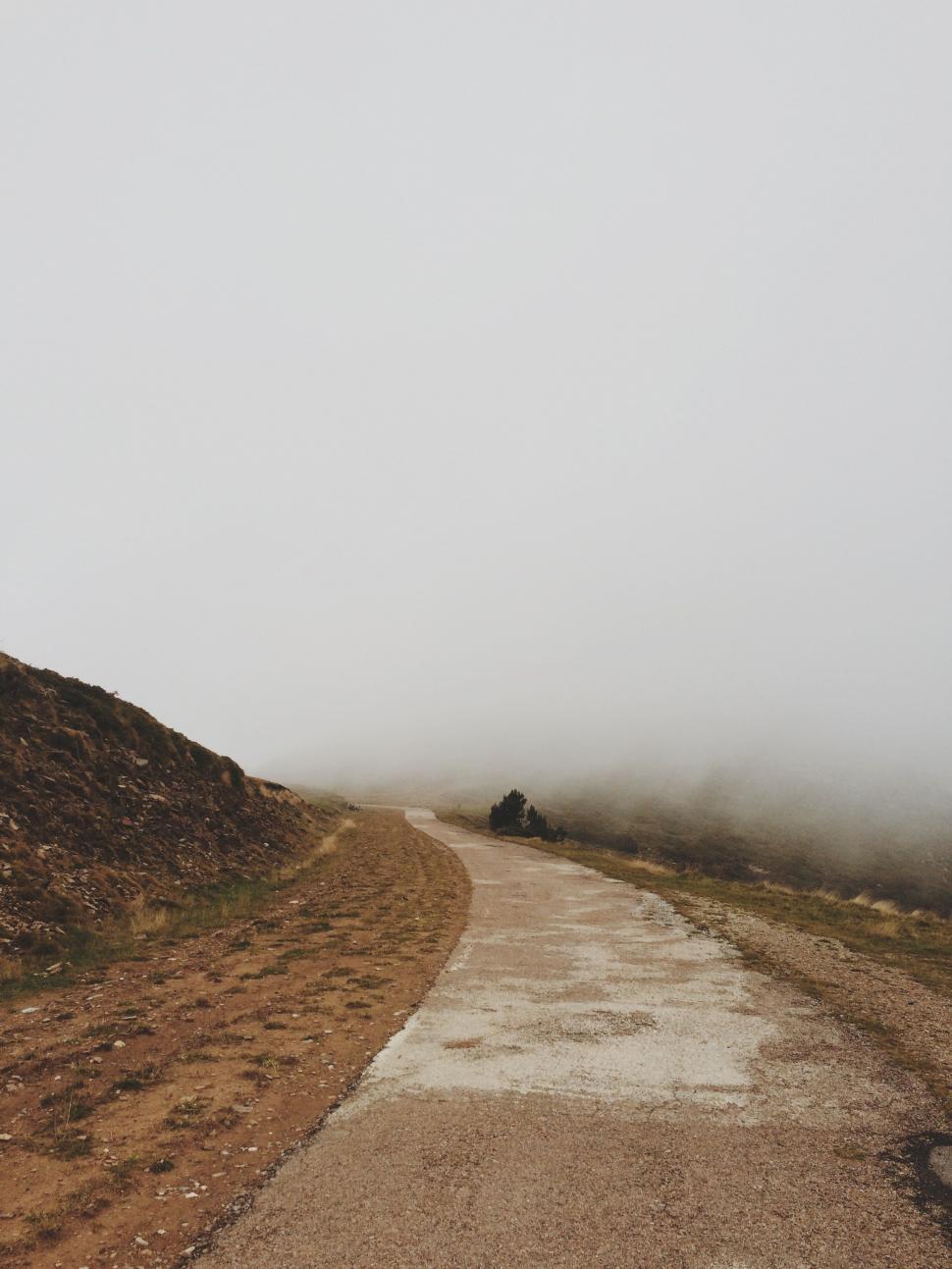 Free Image of Dirt Road Leading to Hill 