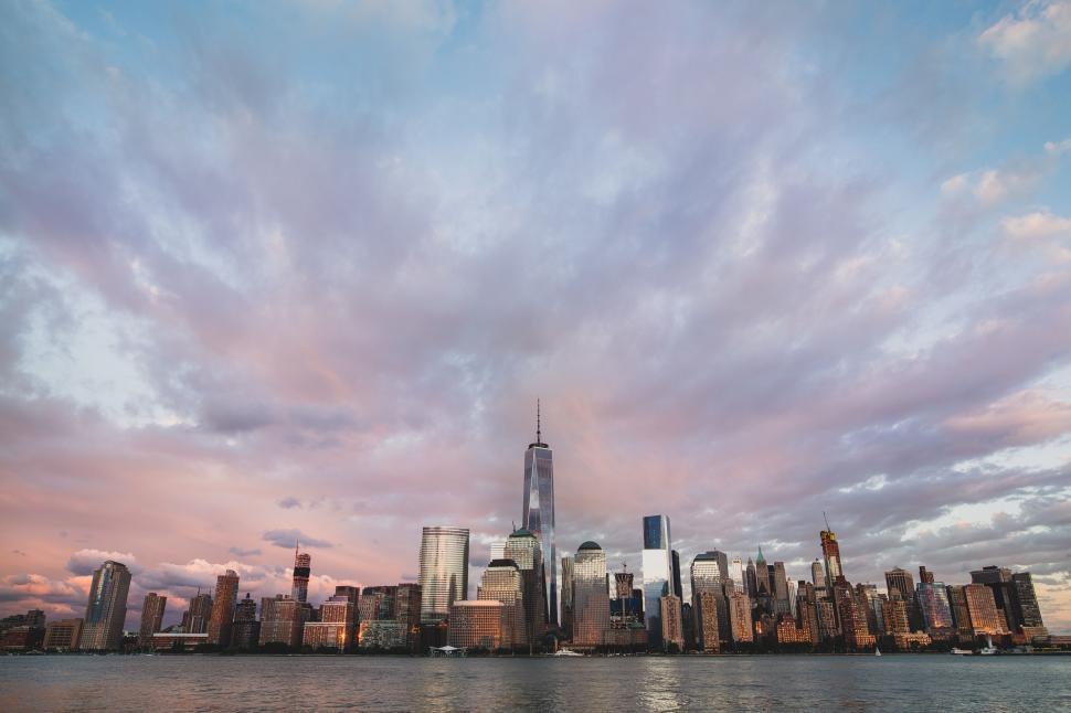 Free Image of City Skyline Viewed From the Water 