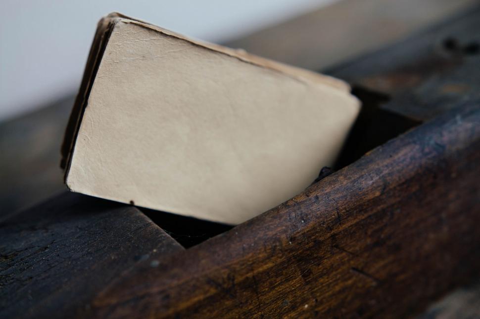 Free Image of Close Up of Metal Piece on Table 