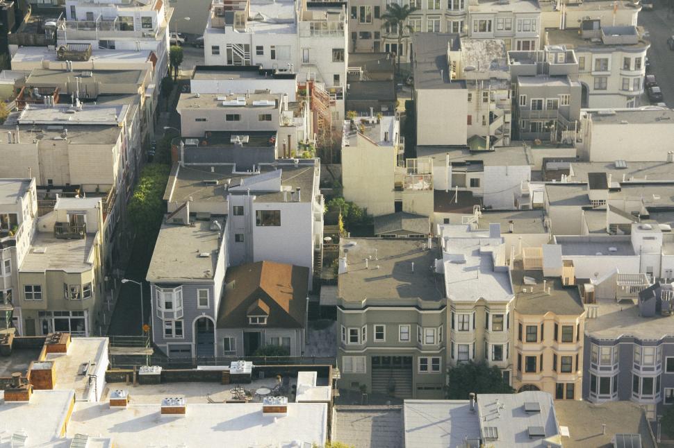 Free Image of Aerial View of a City With Numerous Buildings 
