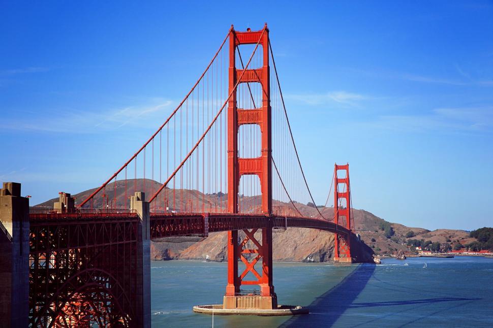 Free Image of The Golden Gate Bridge in San Francisco, California 