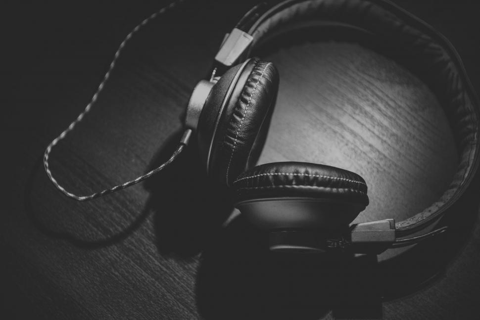 Free Image of Pair of Headphones on Table 