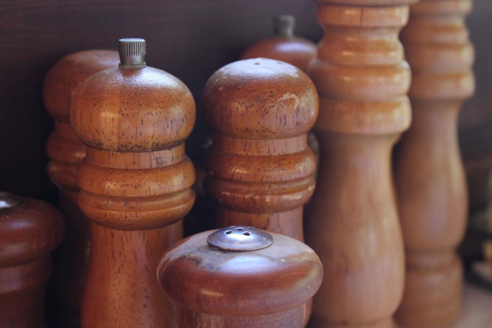 Free Image of Close Up of a Group of Wooden Objects 