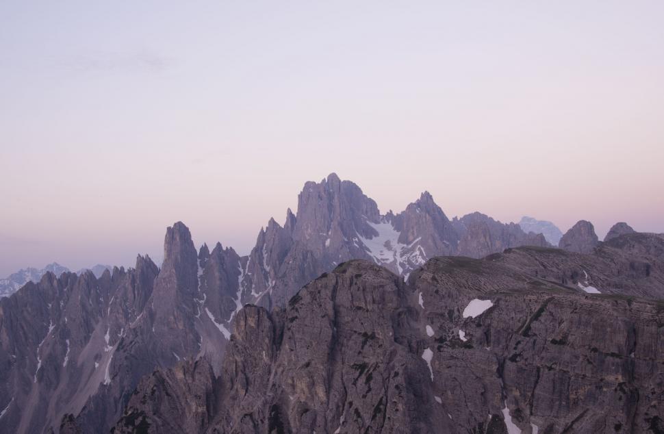 Free Image of Snow-Covered Mountains in the Distance 