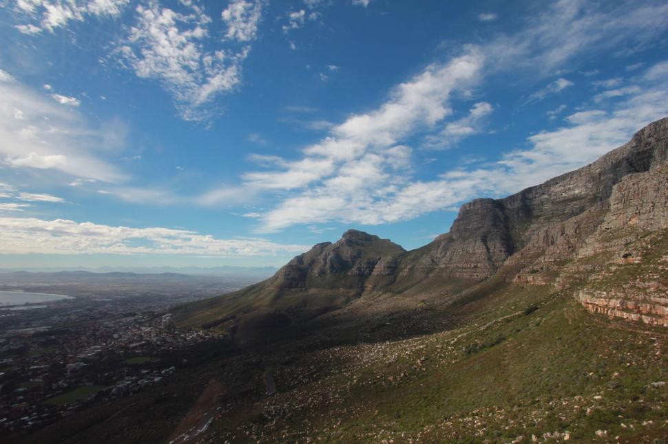 Free Image of Majestic Mountain Towering Over Sky 