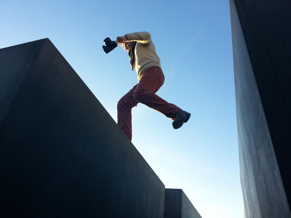 Free Image of Man Performing Skateboard Trick 
