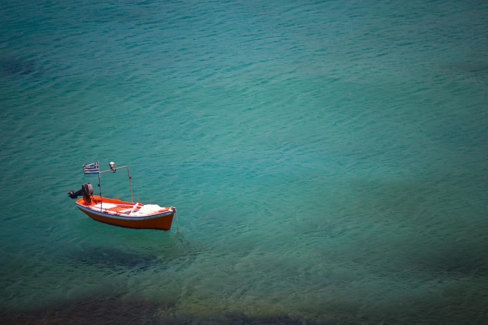 Free Image of Small Boat Floating on Water 