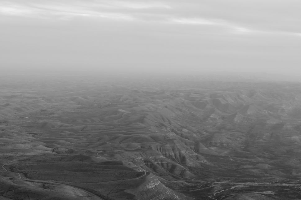 Free Image of Majestic Mountain Range in Black and White 