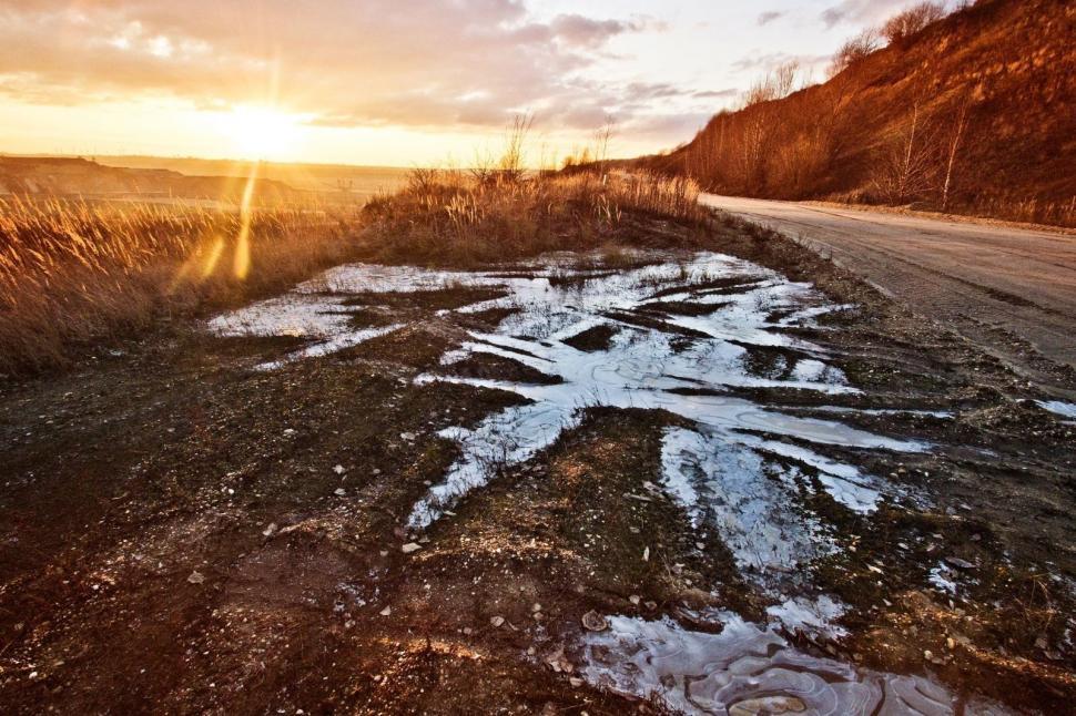 Free Image of Snow-Covered Road in Winter 