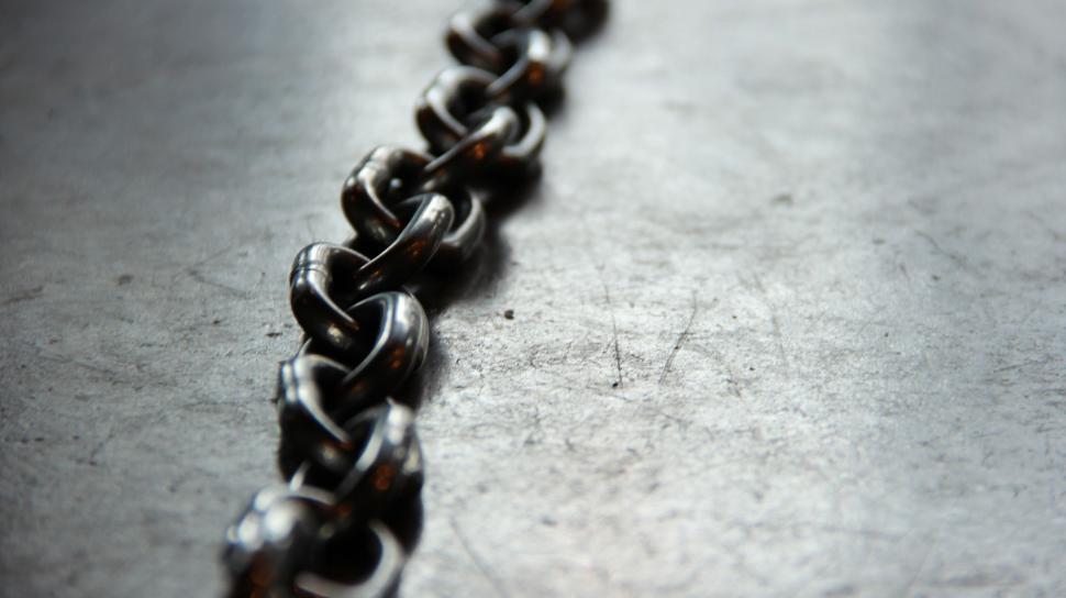 Free Image of Chain Link Fence in Black and White 