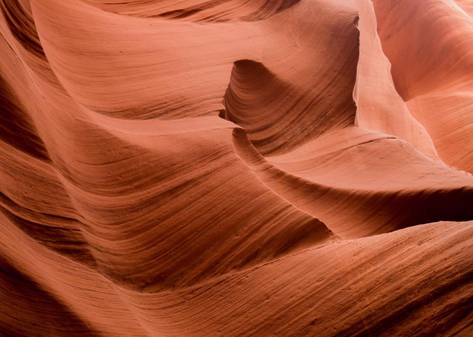Free Image of Close Up of Rock Formation in Desert 