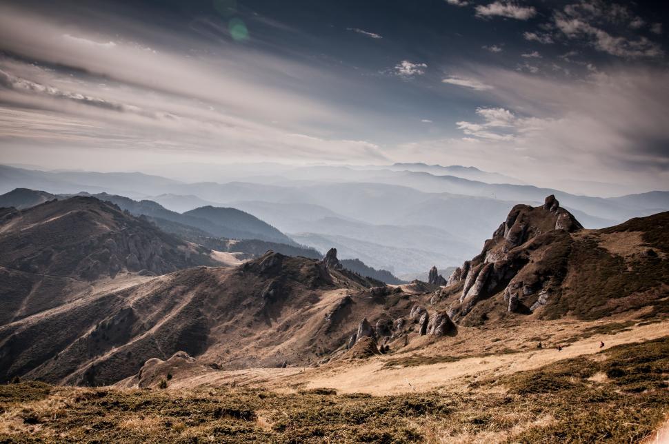 Free Image of Dirt Road Running Through Mountain Range 