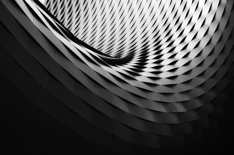 Free Image of Circular Object in Black and White 