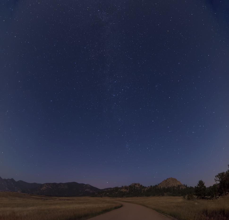 Free Image of Midnight Desert Dirt Road 