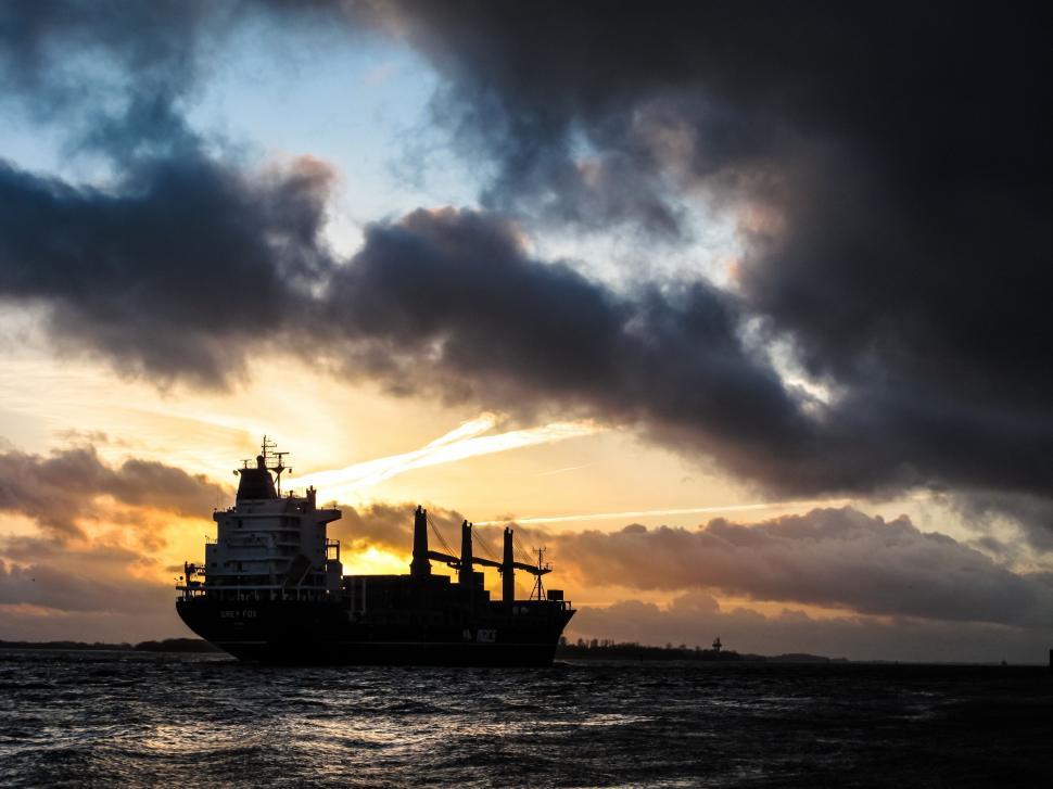 Free Image of Large Ship Sailing on Body of Water 