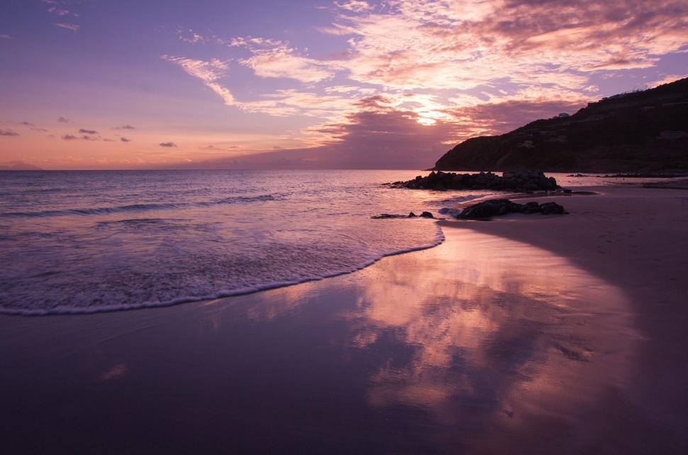 Free Image of Flooded Beach Landscape 