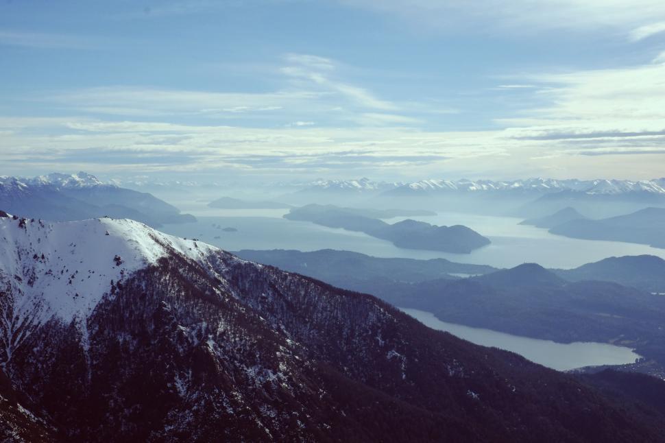 Free Image of Snowy Mountain Top View 