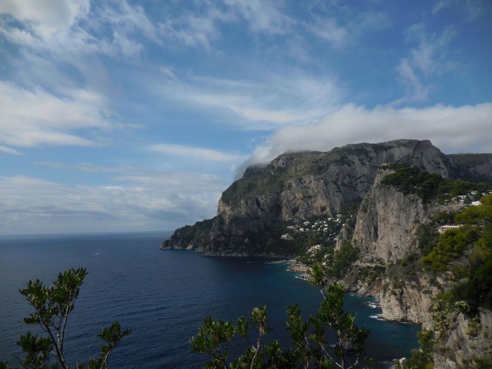 Free Image of View of a Body of Water From a Cliff 