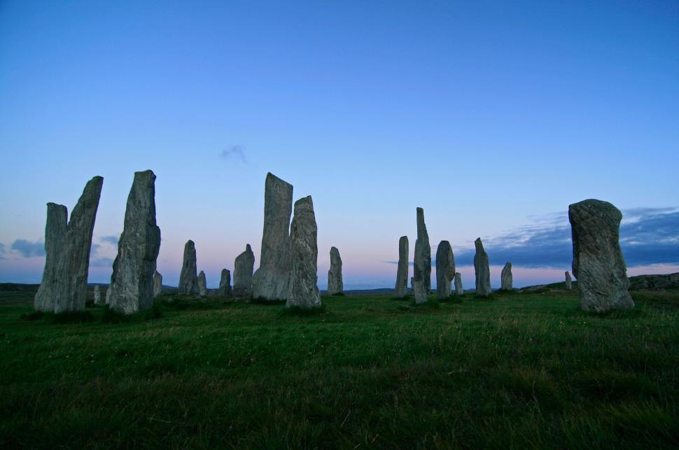 Free Image of Group of Stonehenge Standing in Grassy Field 