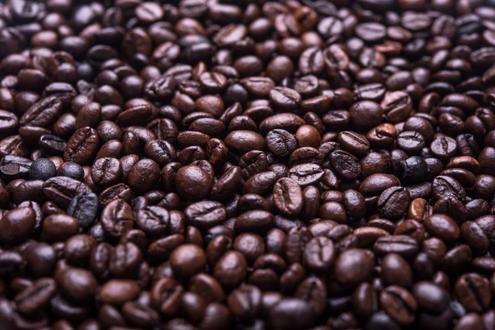 Free Image of A Pile of Coffee Beans 